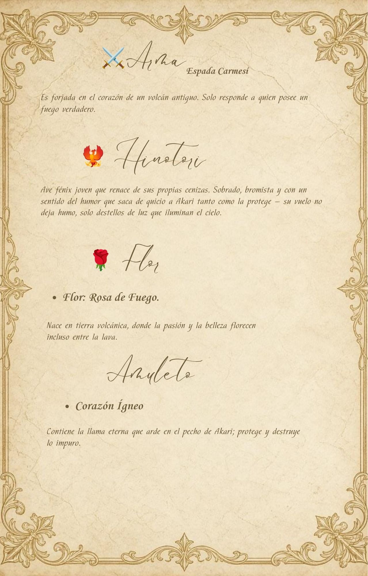 Ficha complementaria de Akari, parte 2